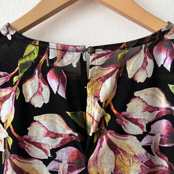 NBD Binx Black Floral Bodysuit - Picture 9 of 10